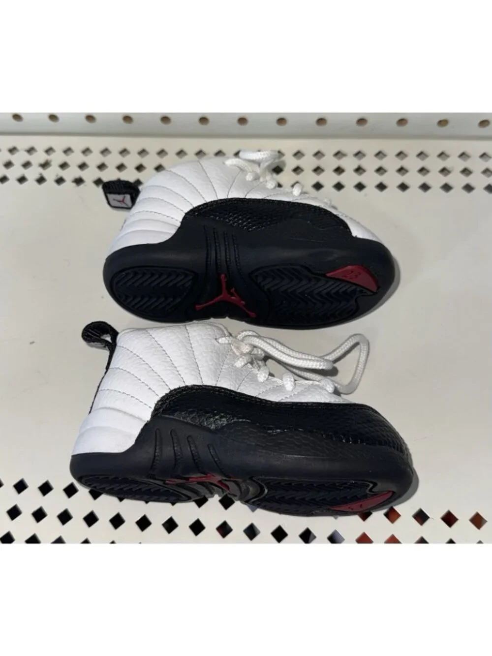 Jordan 12 Retro Taxi Flip TD Boys Baby Athletic Shoes Size 5C 850000-162 White